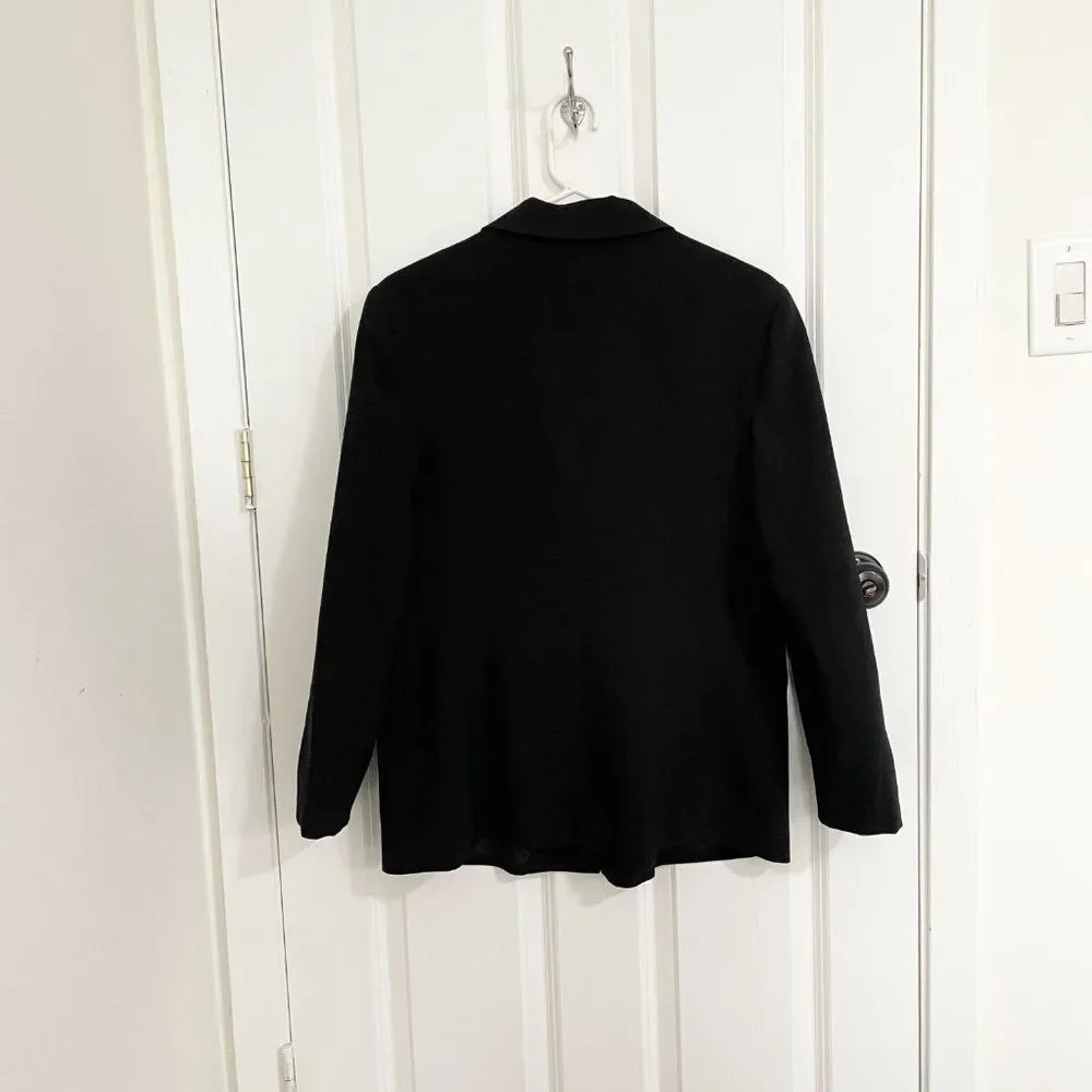 Women Liz Baker Oversized Fit Business Minimalist Blazer in Black Size 16 - Picture 8 of 8